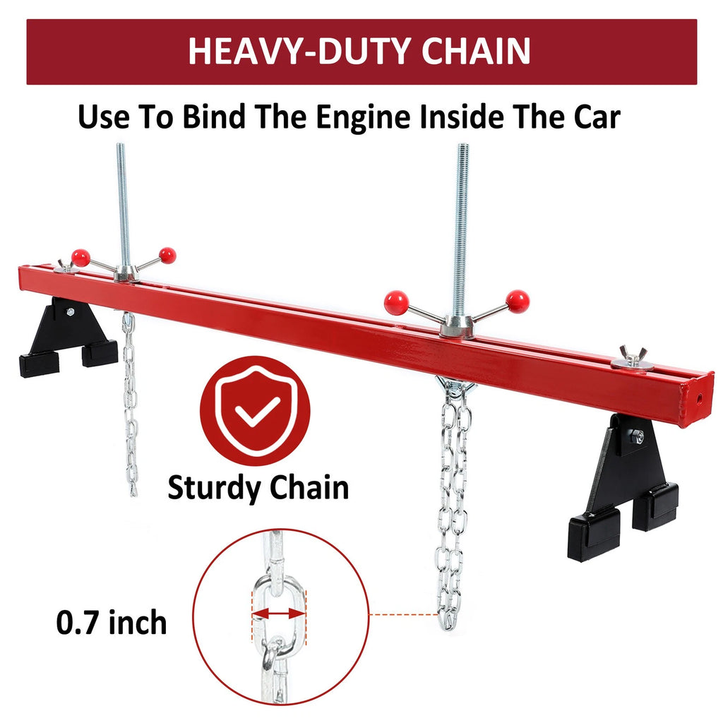 Engine Support Bar for Garages & Auto Repair Shop (1100 lbs)