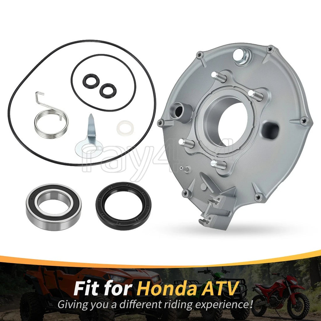Rear Brake Backing Plate Kit with Bearing Seals for Honda Fourtrax 300 (1988–2000)
