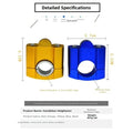 CNC Handlebar Clamp for FatBar Risers Mount Adaptor Part
