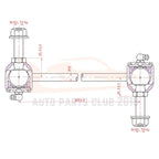 Set of 6 Ball Joints and Tie Rods for Ford Mustang (2005–2009)
