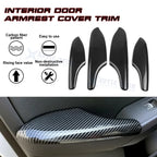 Carbon Fiber Texture Interior Door Armrest Panel Trim for Honda Civic (2022-2025)