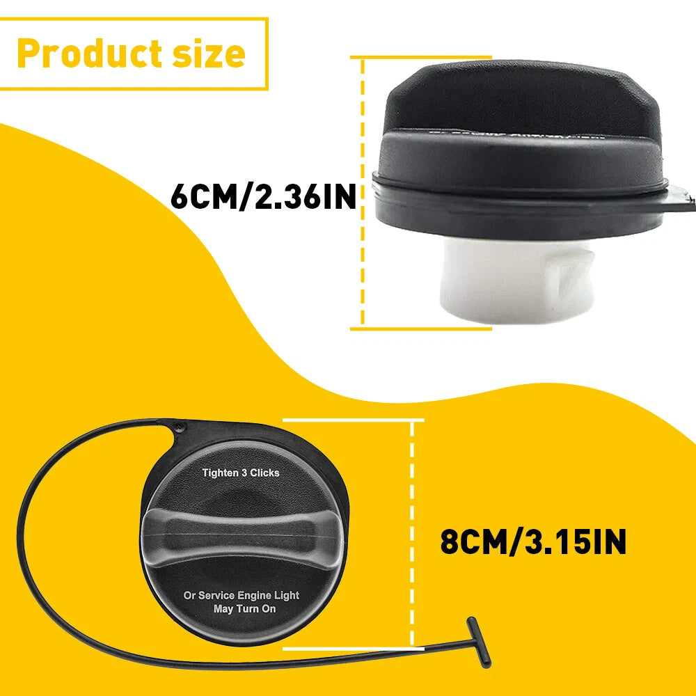 Fuel Gas Tank Filler Cap for AUXITO (2010–2020)