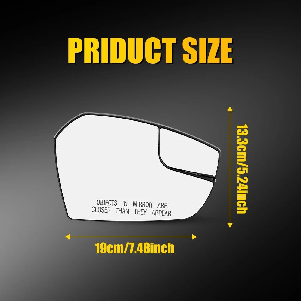 Passenger Side Mirror Glass for Ford Escape SEL (2017â2019)