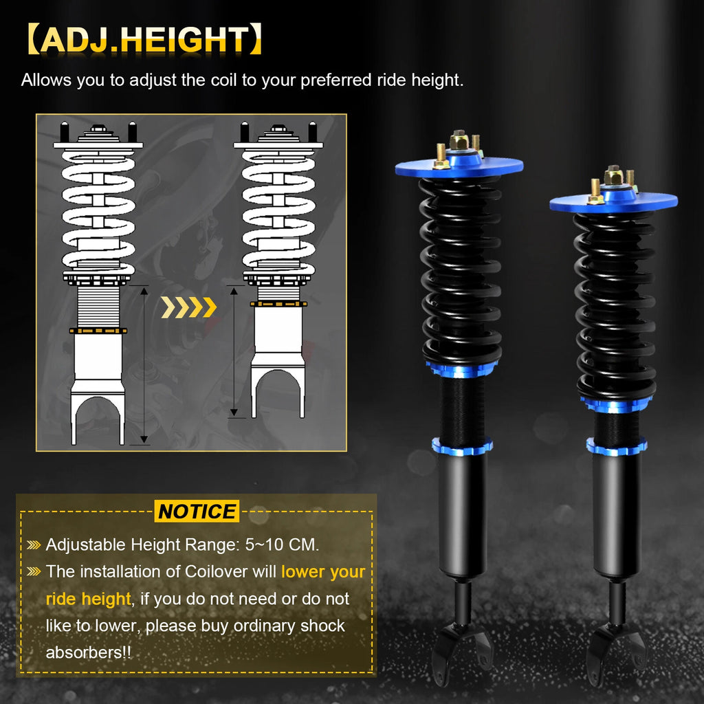 Coilover Shocks Struts Spring Kit for Honda Prelude (1992–2001)