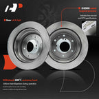 Set of 2 Rear Disc Brake Rotors & Ceramic Pads for Honda Passport (1994–2002)