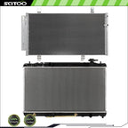 Radiator and A/C Condenser for Toyota Camry 2007–2009 2.4L 3396 2917
