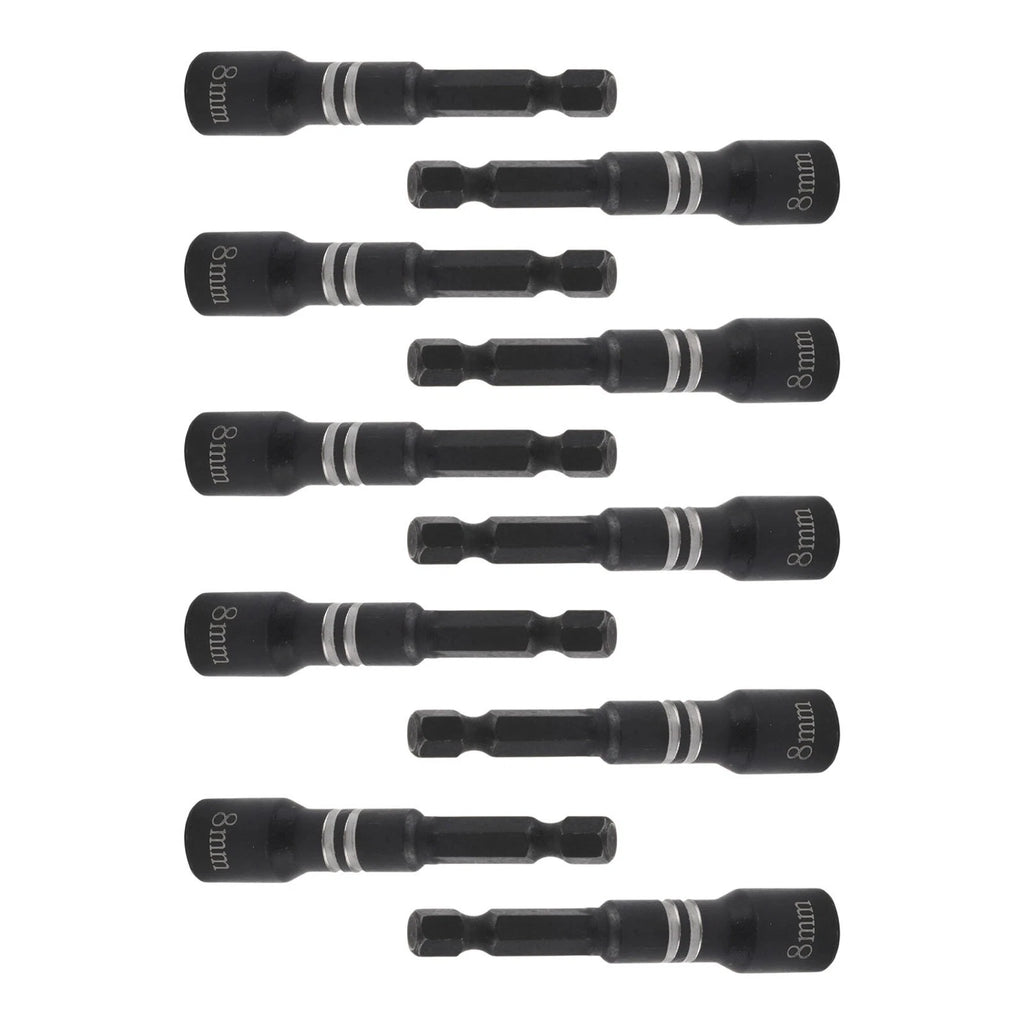 10PCS 8mm Magnetic Hex Socket Adapter for Electric Screwdrivers (2010–2023)