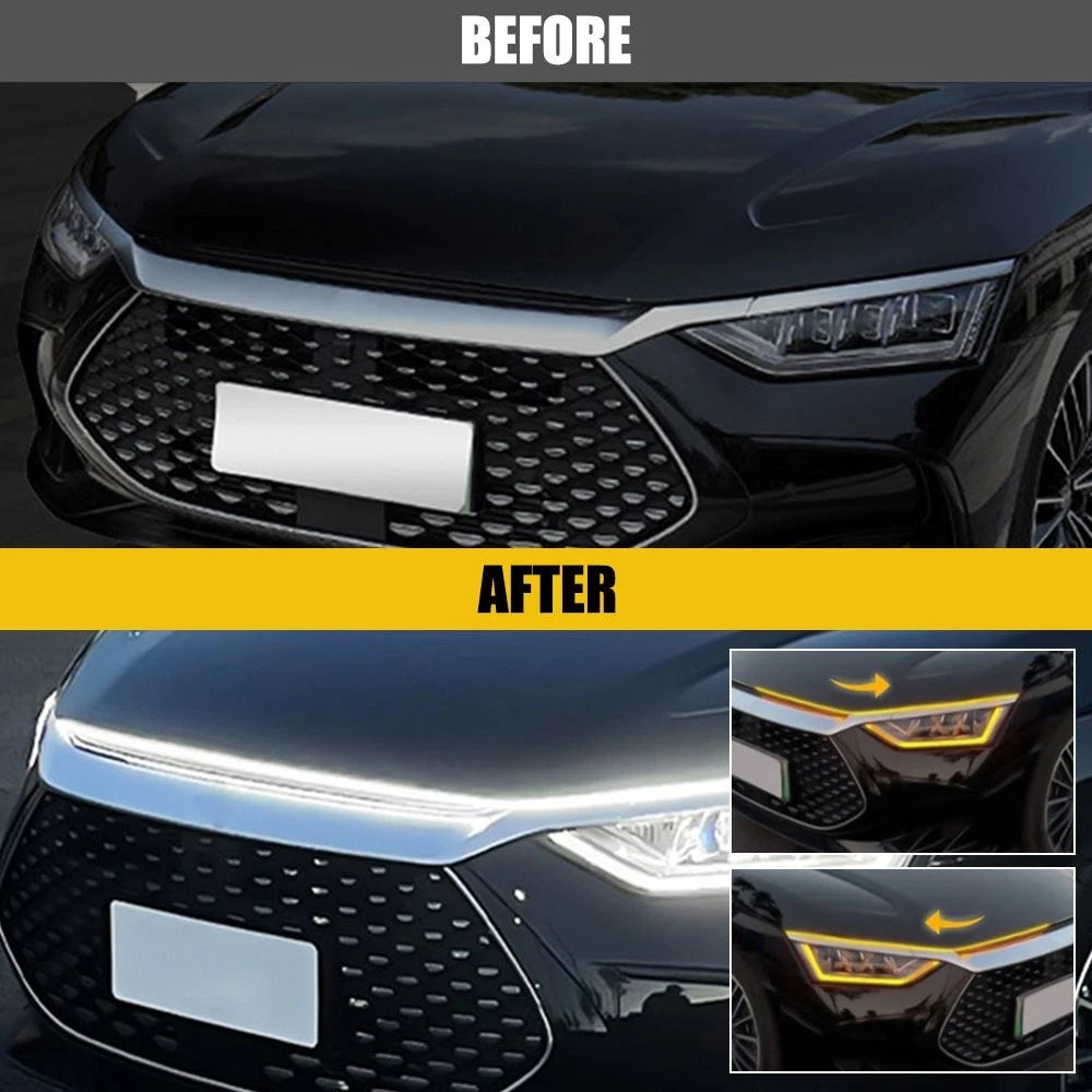 LED Hood Light Strip for - Switchback Dynamic Amber DRL