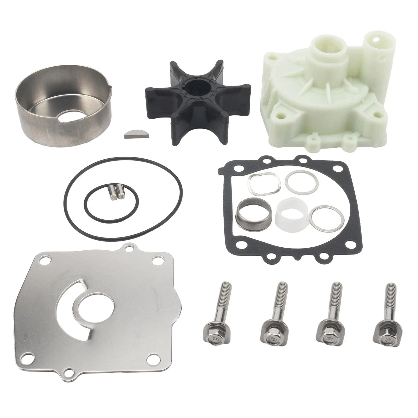 Water Pump Impeller Kit for Yamaha F150/F200/F225 (2000–2006) 61A-W0078-A3 18-3396