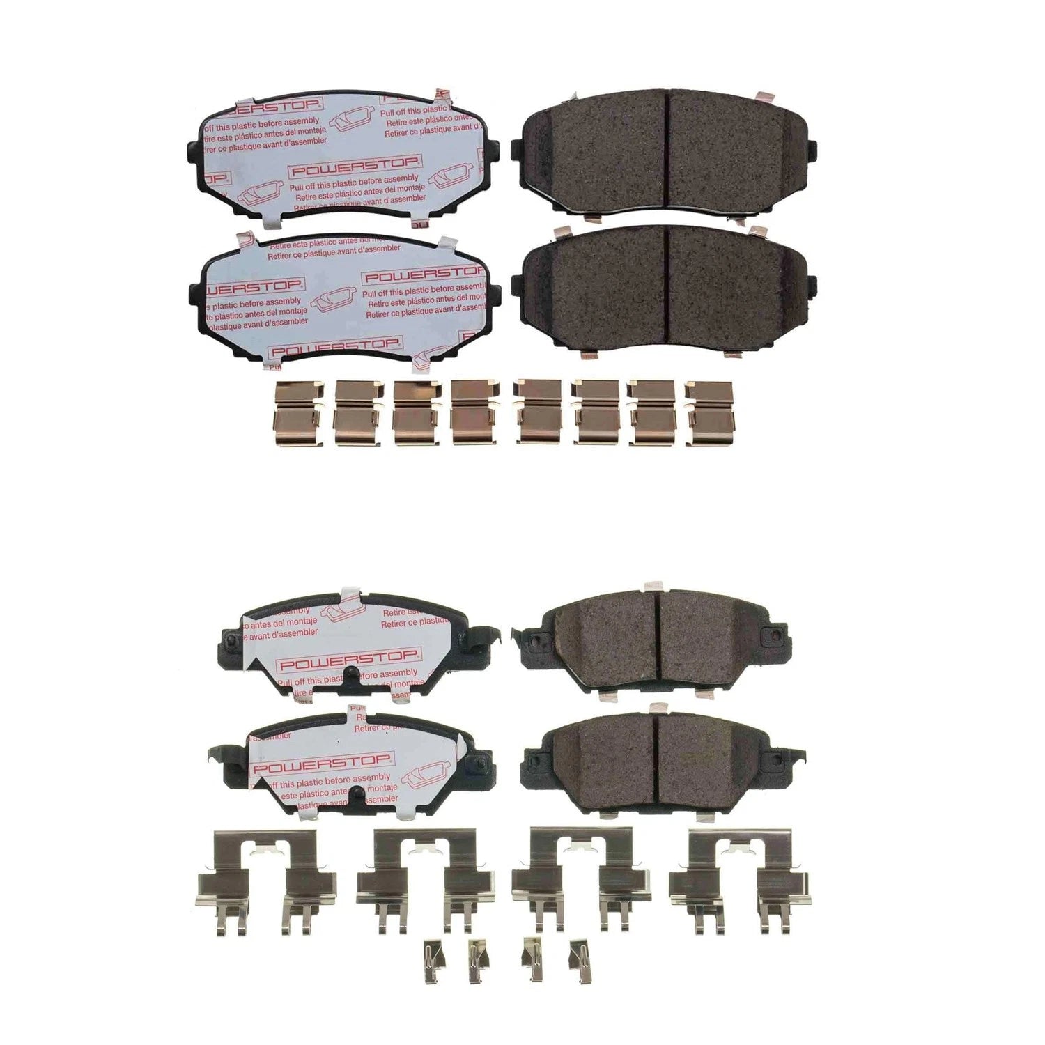 PowerStop Front & Rear Carbon Fiber Ceramic Brake Pads Kit for CX-5 (2019–2024)