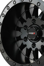 System 3 Sb8 Wheel 15x10 5+5 Matte Black for ATV/UTV (2000–2023)