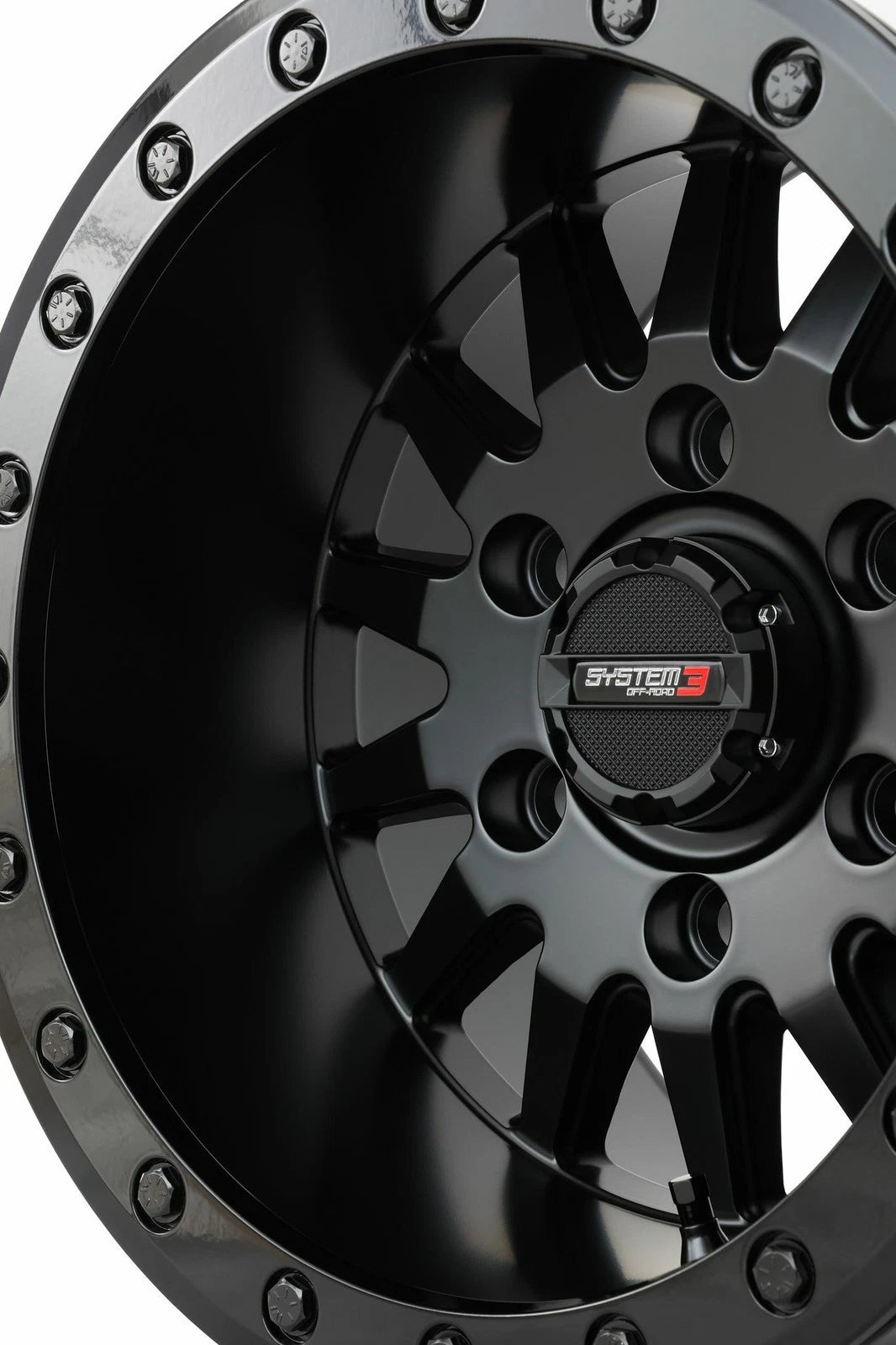 System 3 Sb8 Wheel 15x10 5+5 Matte Black for ATV/UTV (2000–2023)