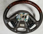 Steering Wheel for Lincoln LS (2000–2002) Parchment Wood Grain with Switches XW4A