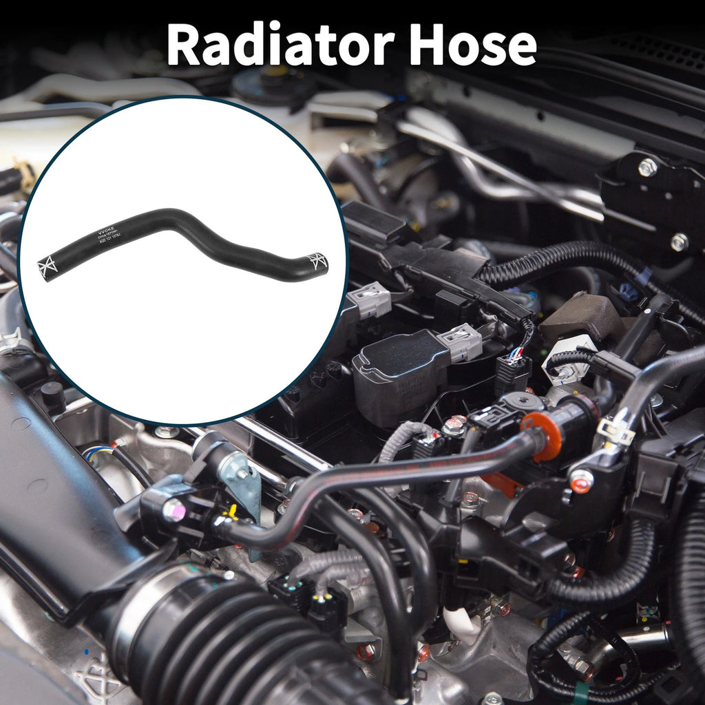 Radiator Hose Coolant Pipe for Volkswagen Polo (2006–2010) 6Q0121157BJ Rubber Black