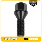 Set of 20 Black Wheel Lug Bolts for Chrysler 200, Dodge Dart, Jeep