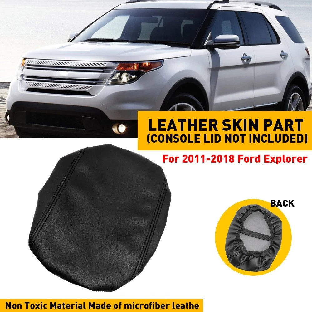 Center Console Arm Rest Lid Cover Skin for Ford Explorer (2011–2018)