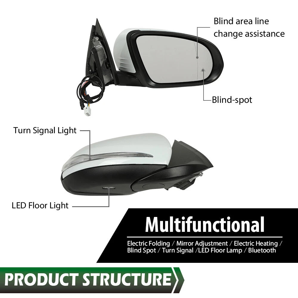 Heated Right Side Mirror for Mercedes Benz GLC Class GLC300 (2016–2021)