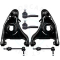 Set of 6 Control Arms and Tie Rod Links for Ford Crown Victoria Lincoln Town Car (1998–2002)