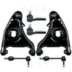 Set of 6 Control Arms and Tie Rod Links for Ford Crown Victoria Lincoln Town Car (1998–2002)
