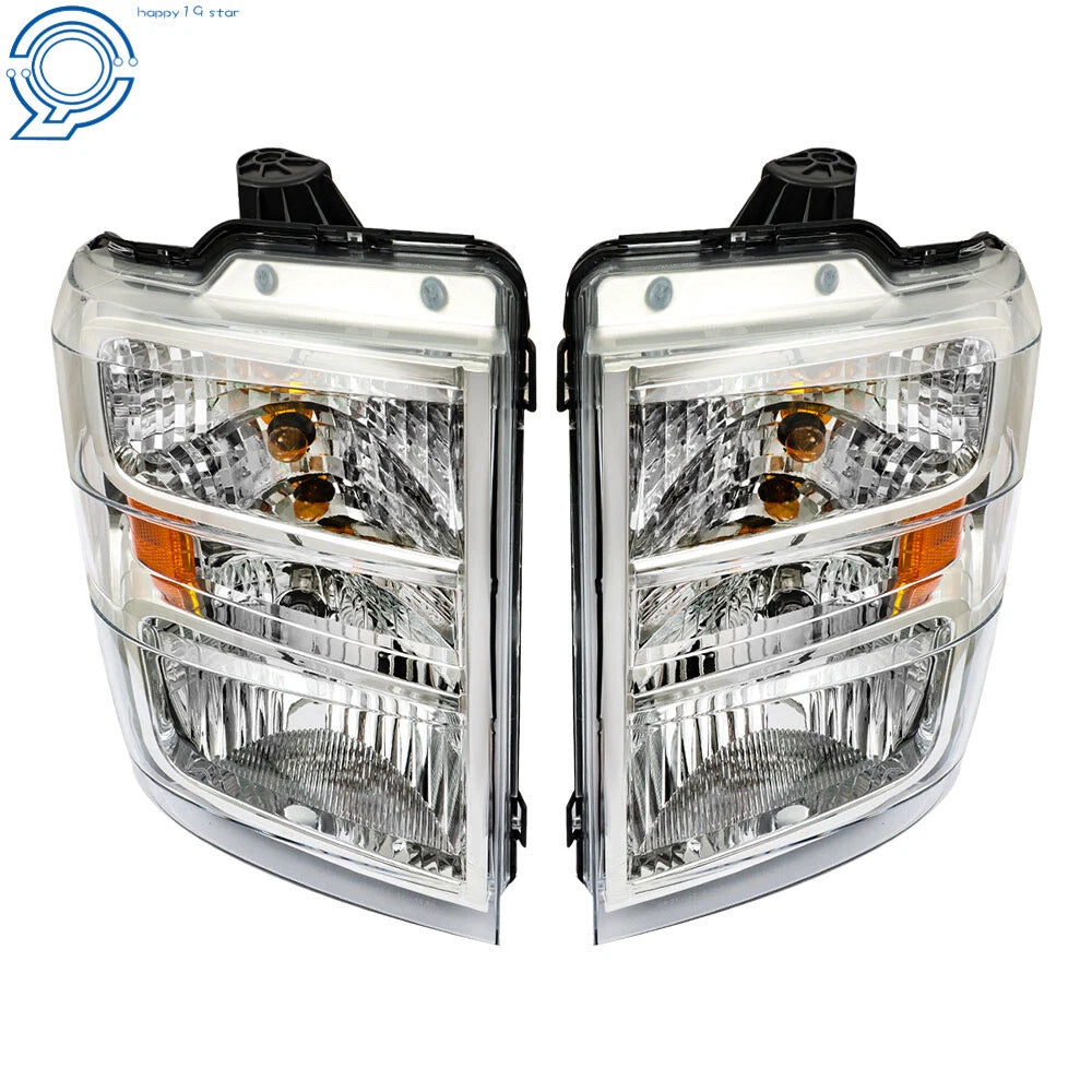 Set of 2 Headlights for Ford Econoline Van E150-E450 (2008–2014)