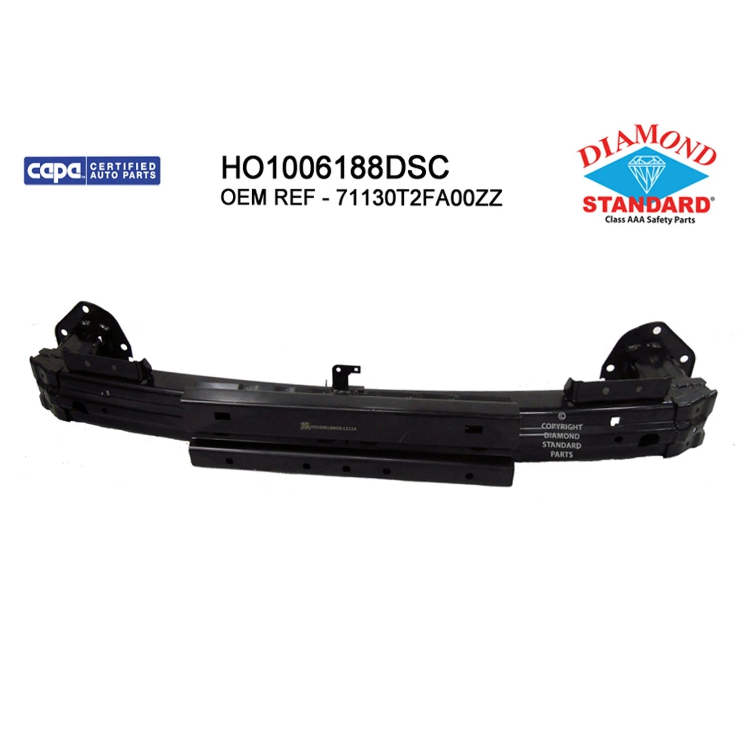 Replacement Steel Front Bumper Impact Bar for Honda Civic (2016–2021)