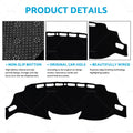 Non-Slip Dash Mat for Nissan Qashqai J11 (2014–2022) Dashboard Cover Black