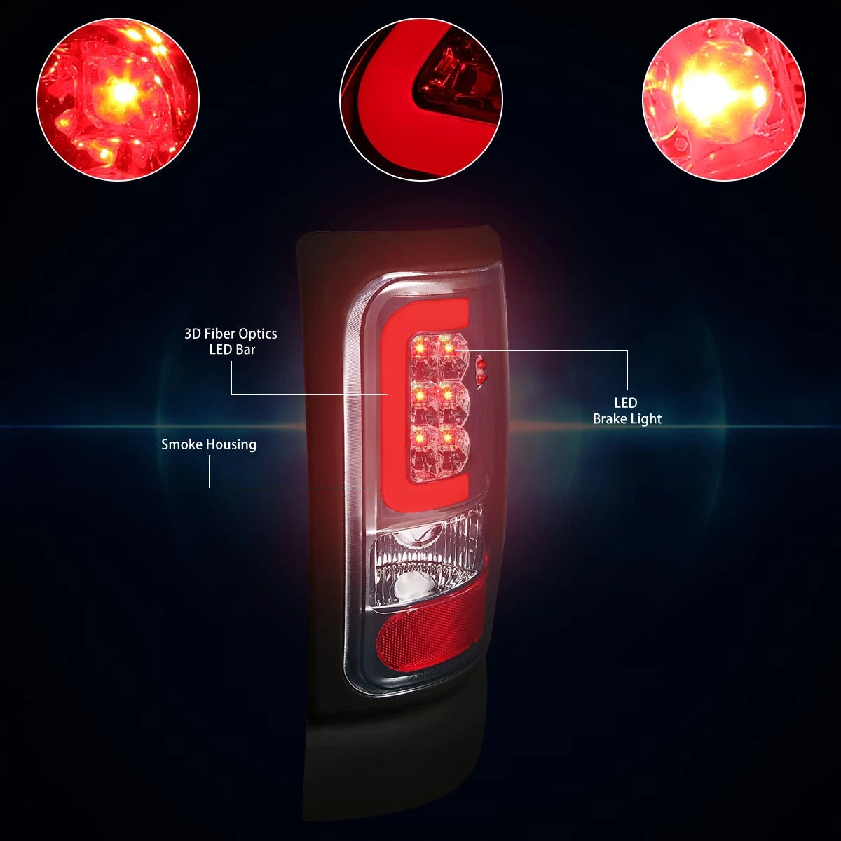 2X Waterproof LED License Plate Lights for Ford Mustang (1994–2004)