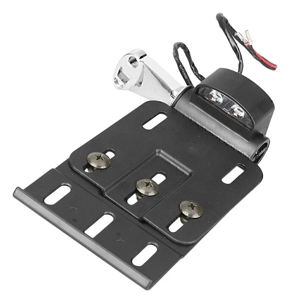 Steel Side Mount License Plate Bracket for Harley Sportster XL883 XL1200 (2004-2023)