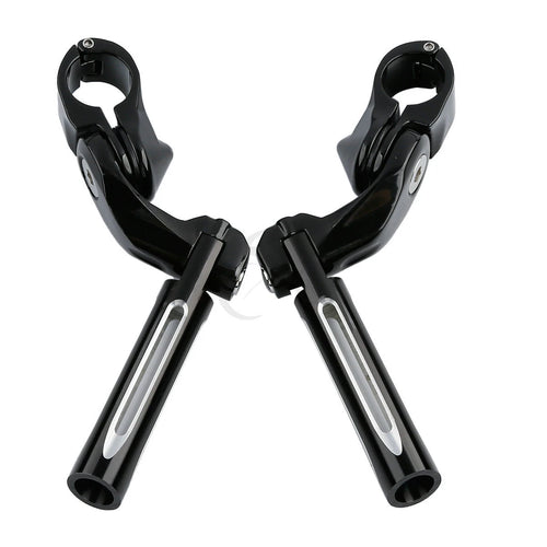 1 1/4" Black Footrest Footpeg for Harley Road Glide