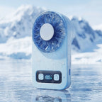 Handheld Fan with TEC Cooling Technology USB Rechargeable Quiet Motor