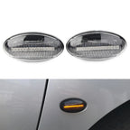 Clear LED Dynamic Signal Side Marker Light for Peugeot 307, 206, 607 (2001–2014)