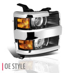 Right Side Front Projector Headlight Lamp for Silverado 2500HD 3500HD (2015–2019)