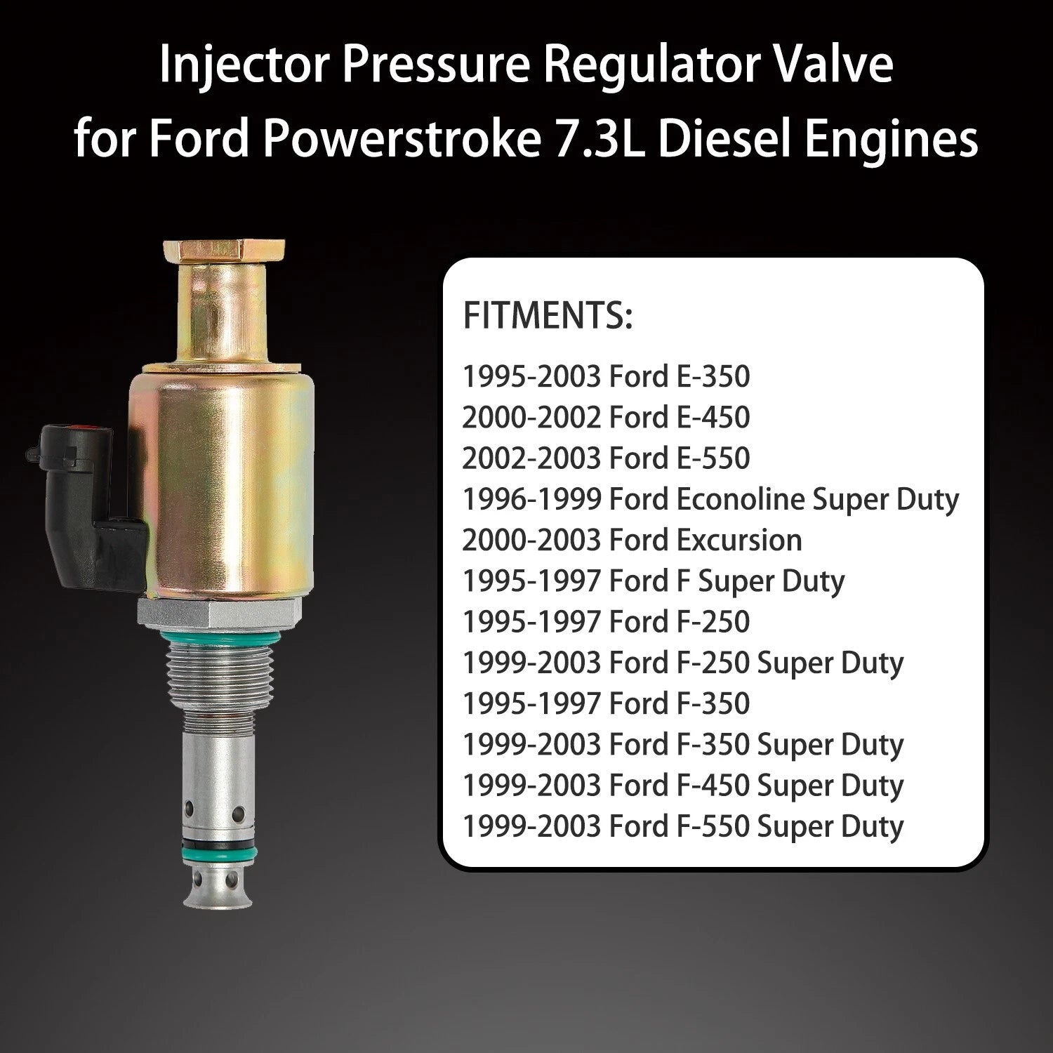 IPR Valve w/ ICP Sensor & Pigtail for Ford F250 F350 (1994–2003)