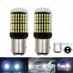 2X P21/5W BAY15D 1157 144SMD White LED Brake Light Bulbs for Cars