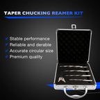 Set of 3 M2 HSS Taper Chucking Reamers for 3/8", 1/2", 5/8", 3/4"