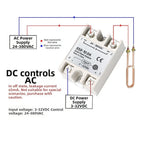 SSR10DA Solid State Relay 10A for DC 332V to 24380V AC Control