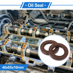 Set of 2 Oil Seal Rotary Shaft Seal FKM Rubber 40x65x10mm for Various Models