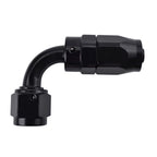 2Pcs AN6 90° Black Swivel Hose End Fitting Adaptor for Oil Fuel Line