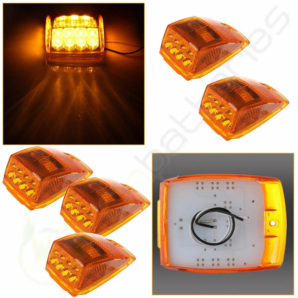 5pcs Amber 17 LED Roof Running Light Assembly for Kenworth