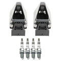 Set of 2 Ignition Coils & 4 NGK Iridium IX Spark Plugs for W202 C220 (1994–1996)