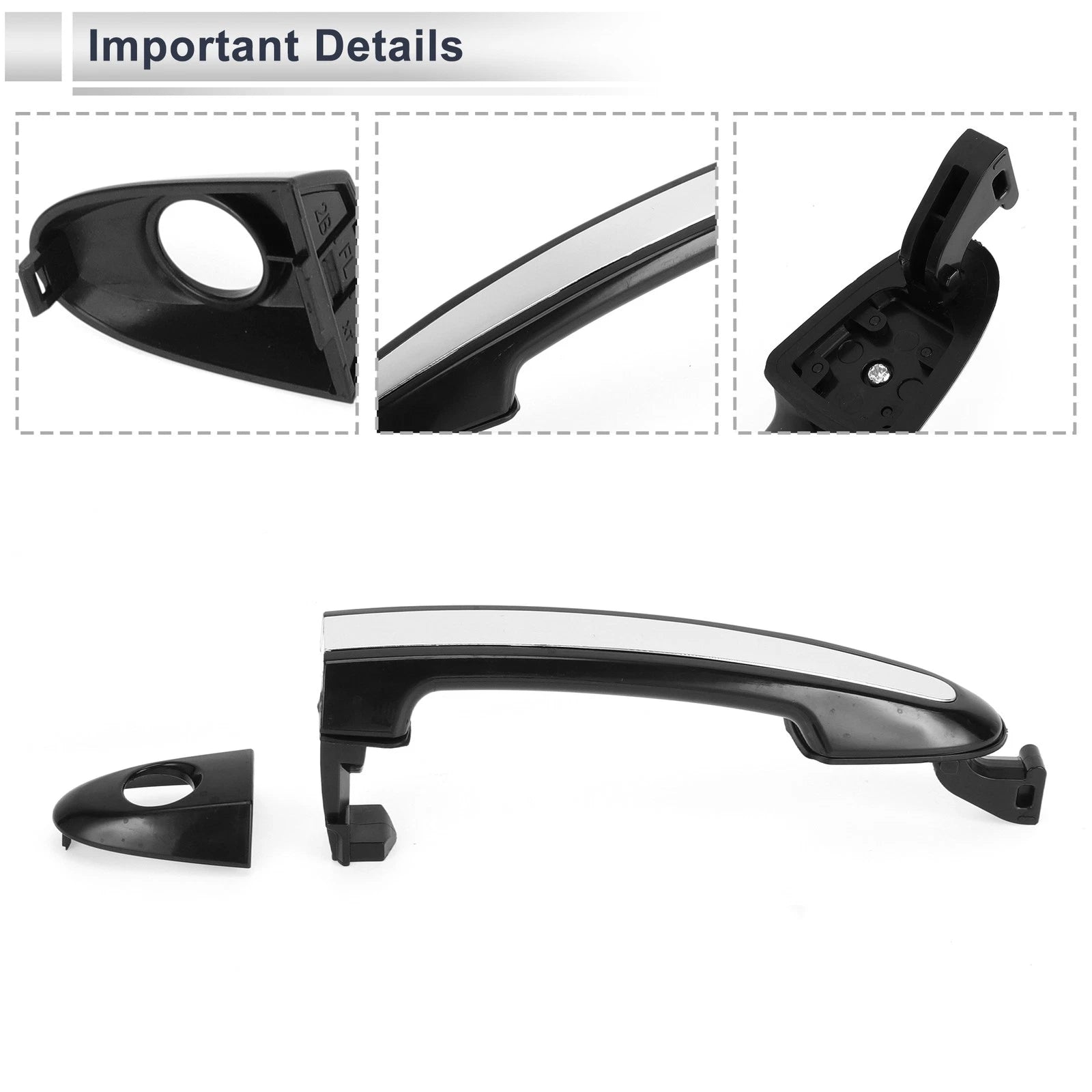 Front Left Door Handle for Hyundai Santa Fe (2007–2012) No. 826512B000