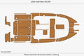 Swim Platform Cockpit Pads for Jeanneau NC795 (2020) - EVA Foam Teak Deck