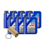 Oil Change Kit for Mercedes (7L Liqui Moly Leichtlauf 5W-40, Hengst)