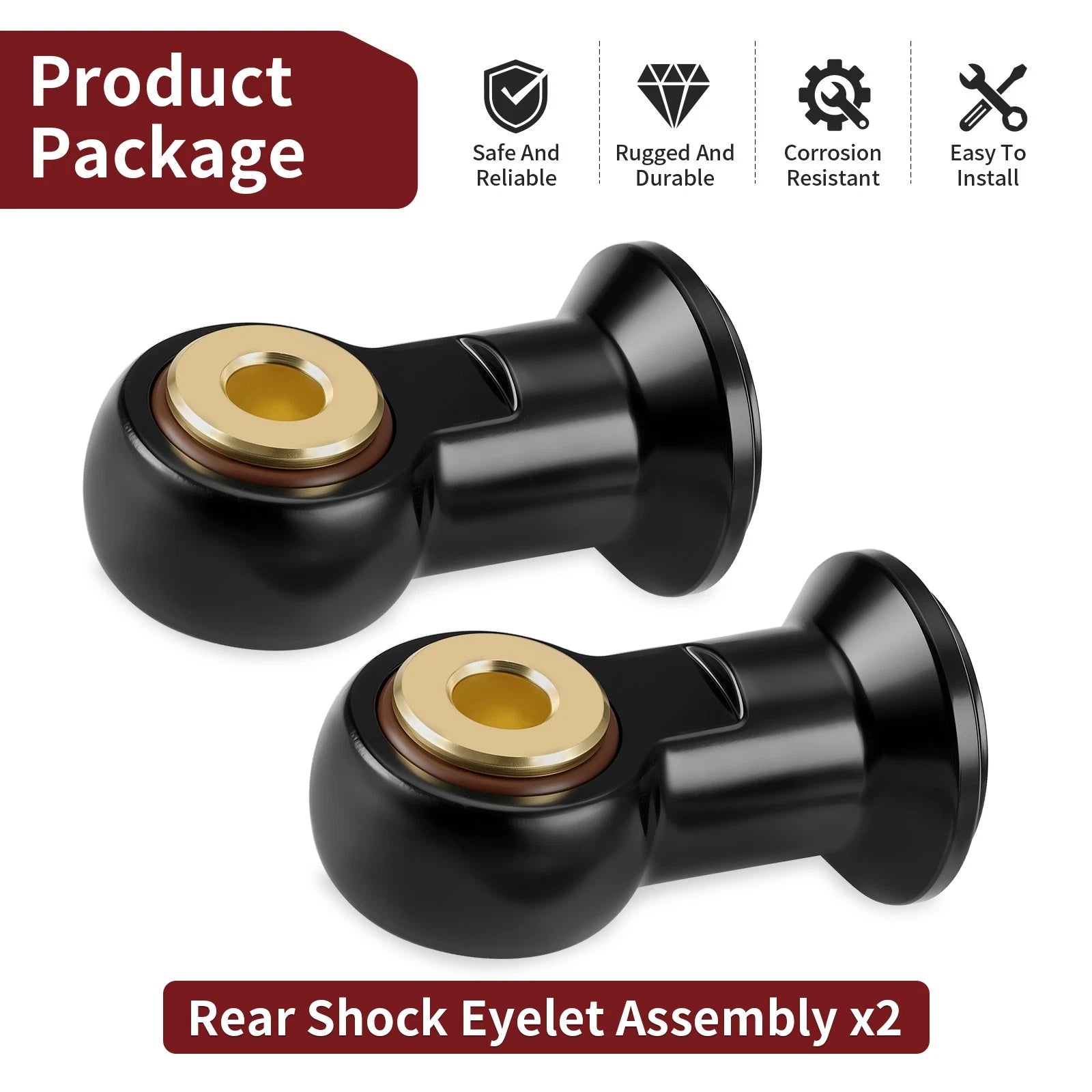 Rear Shock Eyelet Assembly for Polaris RZR XP/XP 4 Turbo (2016-2018)