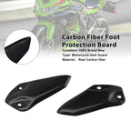 Carbon Fiber Foot Protection Board for Kawasaki ZX-4R ZX-4RR ZX-25R (2023)