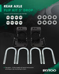 Rear Axle Flip Kit for Chevy C10 GMC 1/2 Ton Truck (1973–1987) 5" Drop