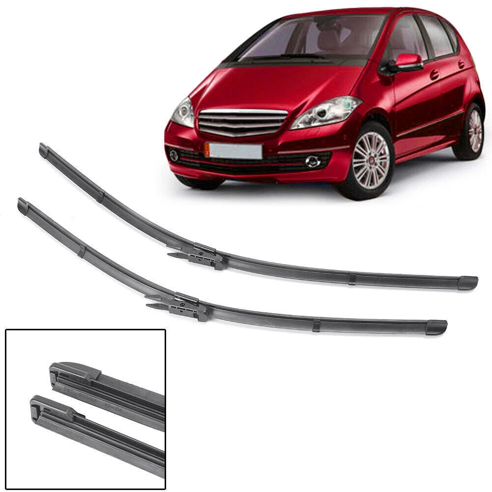 Set of 2 Front Windshield Wiper Blades for Mercedes Benz A W169/B W245 (2005–2011)