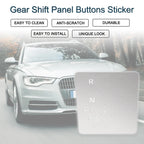 Gear Shift Panel Buttons Sticker for Audi A6 S6 A7 S7 Q7 SQ7 (2020–2023) Silver Tone