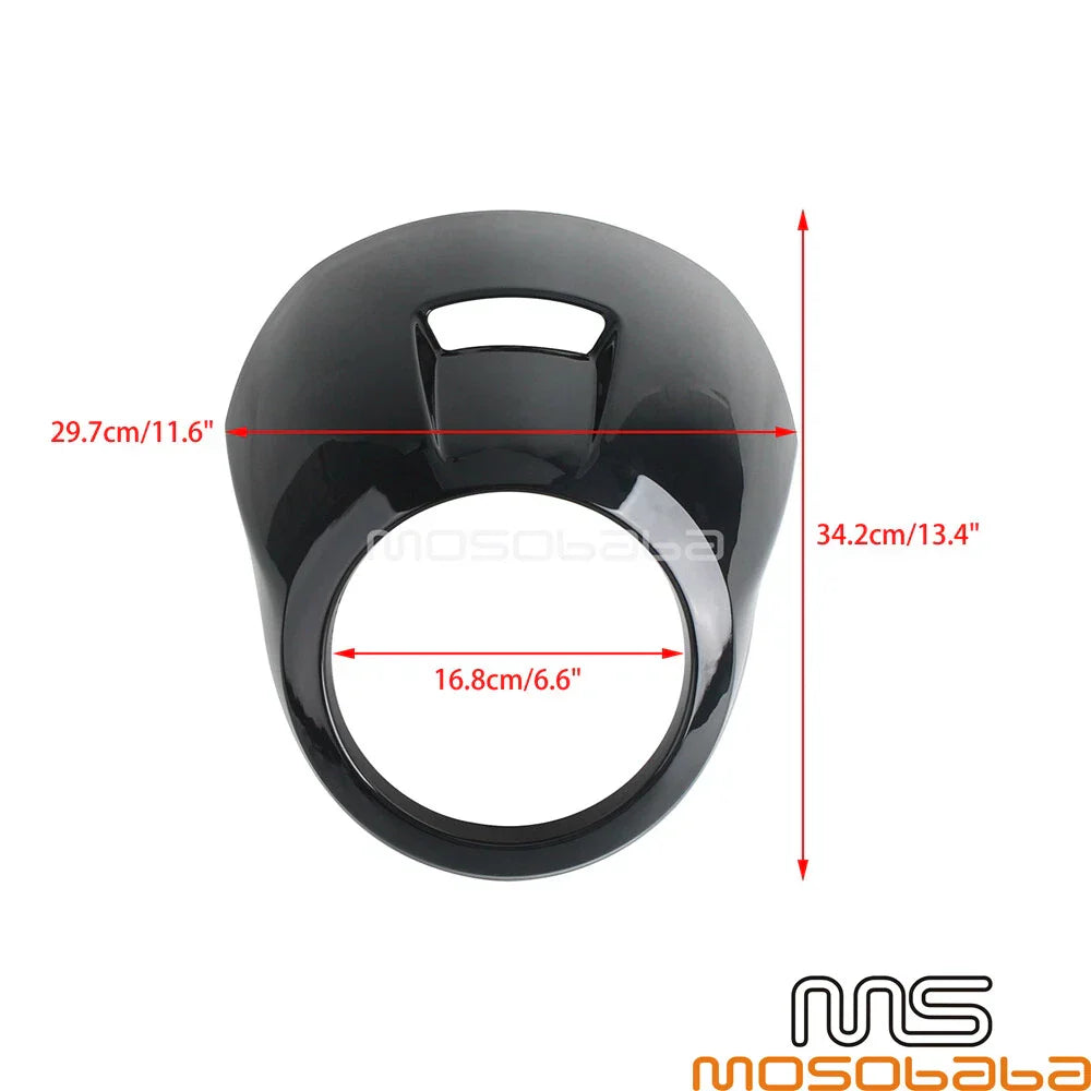 Black Headlight Fairing Windshield Cowl Cover for Harley Nightster 975 (22)