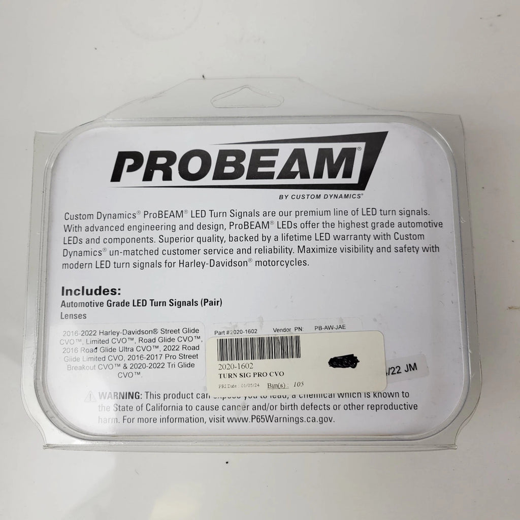 Custom Dynamics LED Turn Signal Kit Probeam for Harley Davidson (2020–2023)